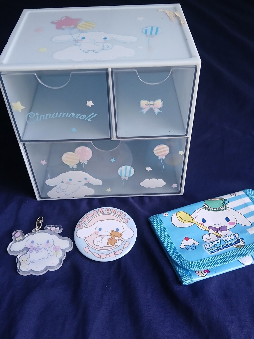 Sanrio Cinnamoroll Pastel Blue Pink Mini Storage Drawers & Accessories